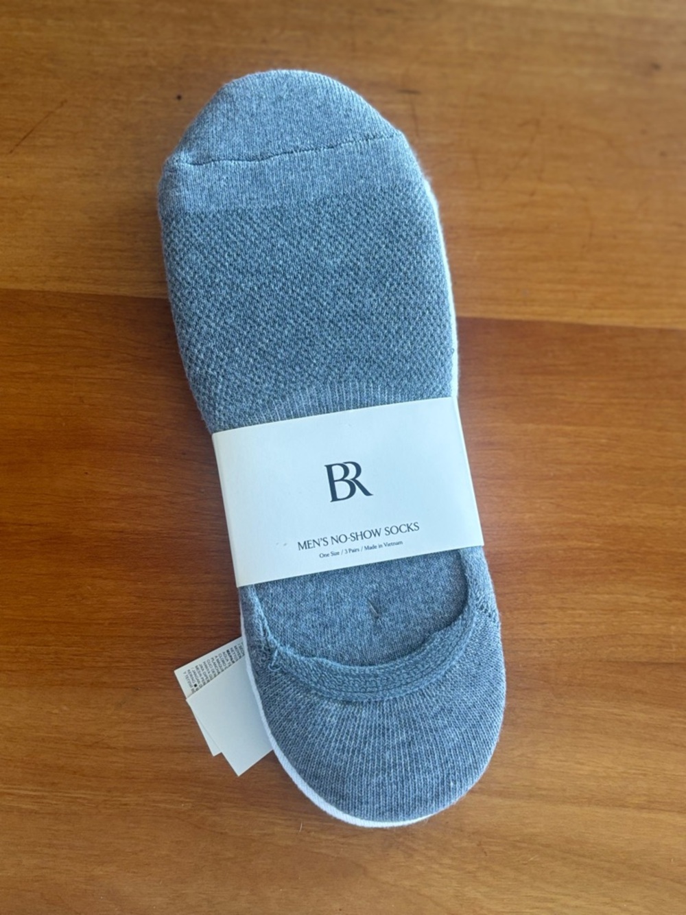 NWT Banana Republic Men's No-Show Socks - Gray, White & Black (3-Pack) one size